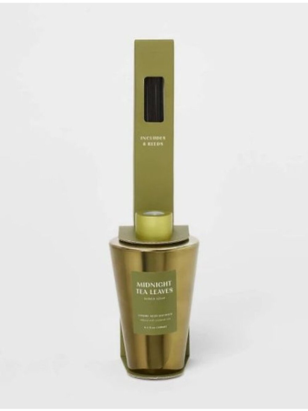 Midnight Tea Leaves Luxury Reed Diffuser 6.1 Fl Oz With 8 Reeds Herb & Refined G